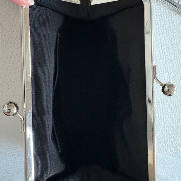 Coach Signature Pattern Cream and Gray Clutch - Picture 4 of 4